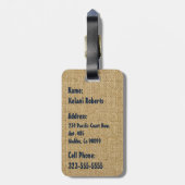 Tradewinds hawaiische Insel Hula Mädchen hell Gepäckanhänger (Rückseite vertikal)