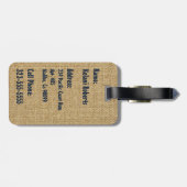 Tradewinds hawaiische Insel Hula Mädchen hell Gepäckanhänger (Rückseite horizontal)