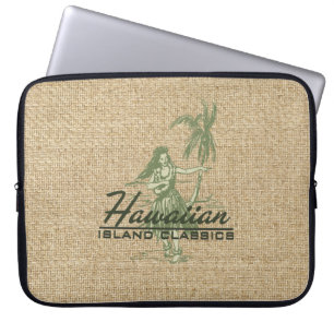 Tradewinds hawaiischer Hula Mädchen-NeoprenWetsui Laptopschutzhülle