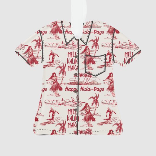 Tradewinds Holiday Hawaiian Hula Girl Ornament (Vorderseite)