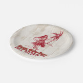 Tradewinds Holiday Hawaiian Hula Girl Pappteller (Schrägansicht)