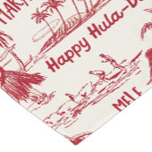 Tradewinds Holiday Hawaiian Hula Girl Toile Kurzer Tischläufer (Ecke)