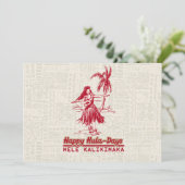 Tradewinds Holiday Hawaiian Hula Mädchen Einladung (Stehend Vorderseite)