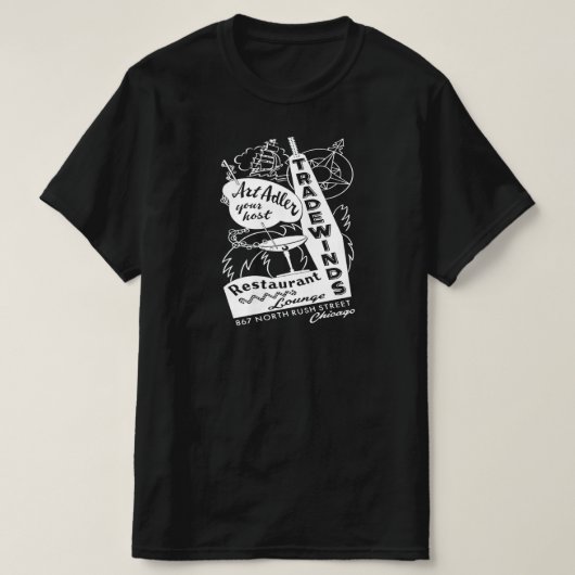 Tradewinds Restaurant and Lounge, Chicago, IL T-Shirt (Design vorne)