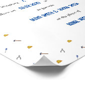 Tradie Baby-Gedenkbrief-Poster Poster (Ecke)