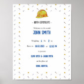 Tradie Baby-Gedenkbrief-Poster Poster (Vorne)