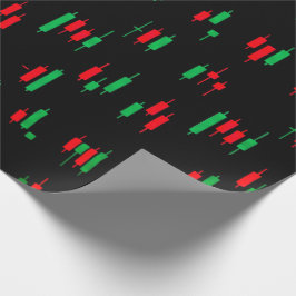 Trading Chart Pattern Streetwear Red Green Candle Geschenkpapier