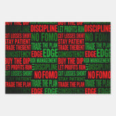 Trading Chart Pattern Streetwear Red Green Candle Geschenkpapier Set (Vorderseite 3)