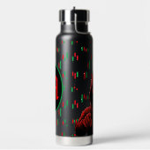 Trading Chart Pattern Streetwear Red Green Candle Trinkflasche (Links)
