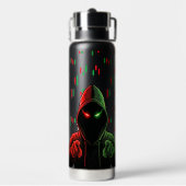 Trading Chart Pattern Streetwear Red Green Candle Trinkflasche (Hinten)