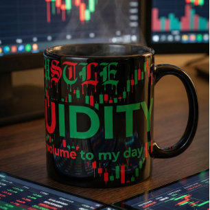 Trading Chart Pattern Streetwear Rot Grün Kerze Tasse