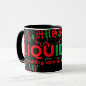Trading Chart Pattern Streetwear Rot Grün Kerze Tasse (Vorderseite Links)