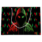 Trading Chart Pattern Streetwear rote grüne Kerze Große Geschenktüte (Vorderseite)