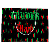 Trading Chart Pattern Streetwear rote grüne Kerze Große Geschenktüte (Rückseite)