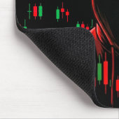 Trading Chart Pattern Streetwear rote grüne Kerze Mousepad (Ecke)