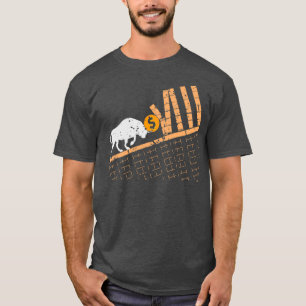 Trading Crypto Asset Trader Bull Trend Art T-Shirt