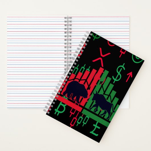 Trading Journal Notebook - Japanischer Candlestick Notizblock (Innen)