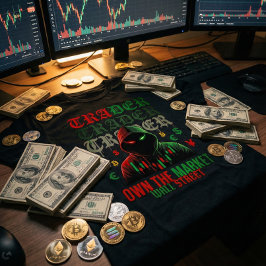 Trading Mystery Character Red Green Candle T-Shirt