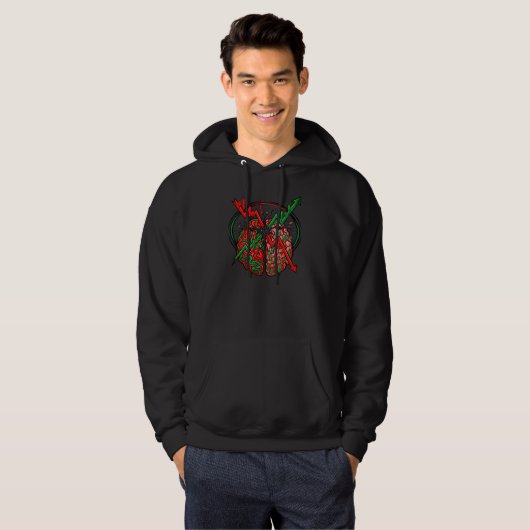 Trading Psychology Brain Anatomy Chart Pattern Hoodie (Vorne ganz)