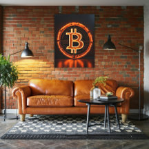 Trading Room Modernes Office Orange Bitcoin LOGO