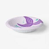 Trading Tail For Veil Mermaid Bachelorette Party Pappteller (Gewinkelt)