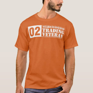 Trading Veteran BlackampWhite 02 Jahre Überlebende T-Shirt