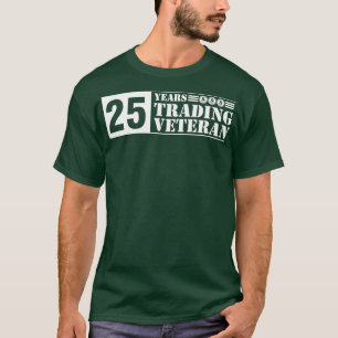 Trading Veteran BlackampWhite 25 Jahre Überlebende T-Shirt