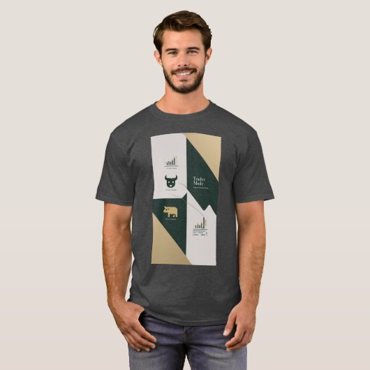 Trading Vibes - Kerzen, Kaffee & Chaos T-Shirt (Vorne ganz)