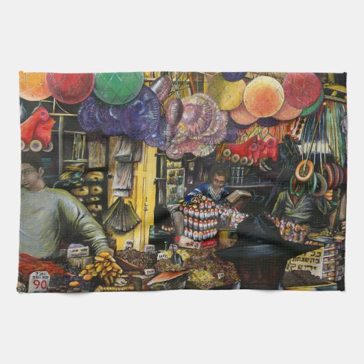 Tradition des alten Handels, Jerusalem Geschirrtuch (Horizontal)