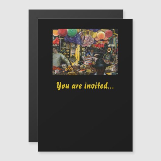 Tradition des alten Handels, Jerusalem Magneteinladung (Vorne/Hinten)