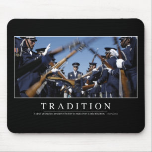 Tradition: Inspiration Zitat Mousepad