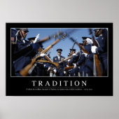 Tradition: Inspiration Zitat Poster (Vorne)