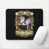 Tradition trifft auf Kraft - Kickboxen und Muay Th Mousepad (Mit Mouse)