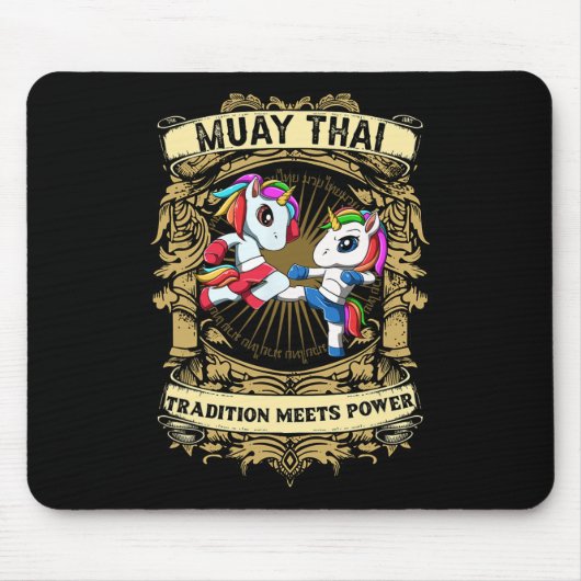 Tradition trifft auf Kraft - Kickboxen und Muay Th Mousepad (Vorne)