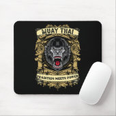 Tradition trifft auf Kraft - Kickboxen und Muay Th Mousepad (Mit Mouse)