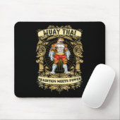 Tradition trifft auf Kraft - Kickboxen und Muay Th Mousepad (Mit Mouse)
