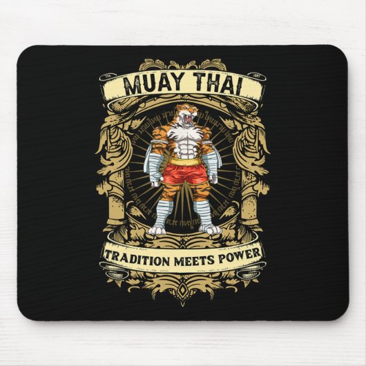 Tradition trifft auf Kraft - Kickboxen und Muay Th Mousepad (Vorne)