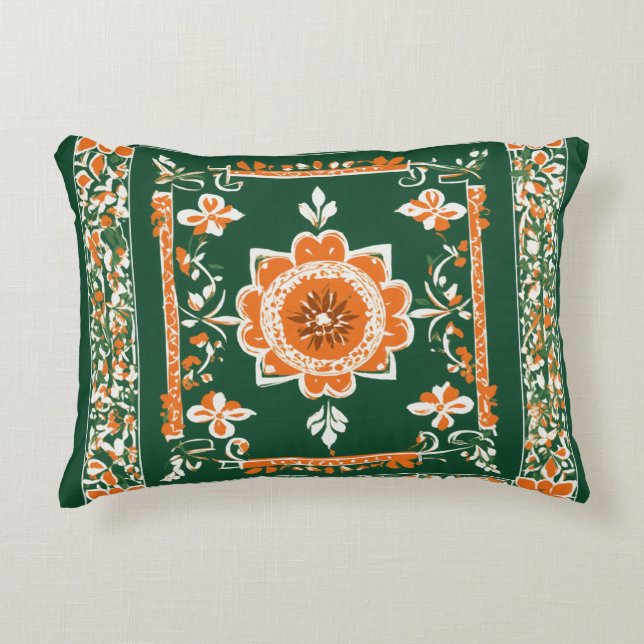 Tradition trifft auf Moderne: Ukrainisches Spielze Dekokissen (Vorderseite)