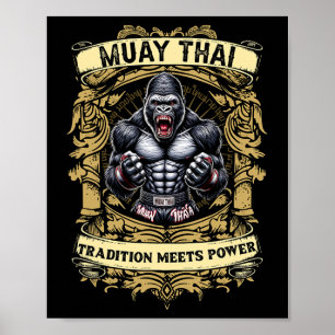 Tradition trifft Kraft - Kickboxen und Muay Thai A Poster