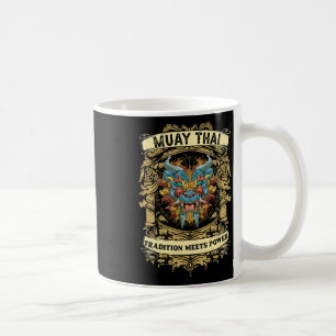 Tradition trifft Kraft - Kickboxen und Muay Thai F Kaffeetasse