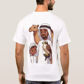 Traditional Arab Falcon Hunt T-Shirt (Rückseite)