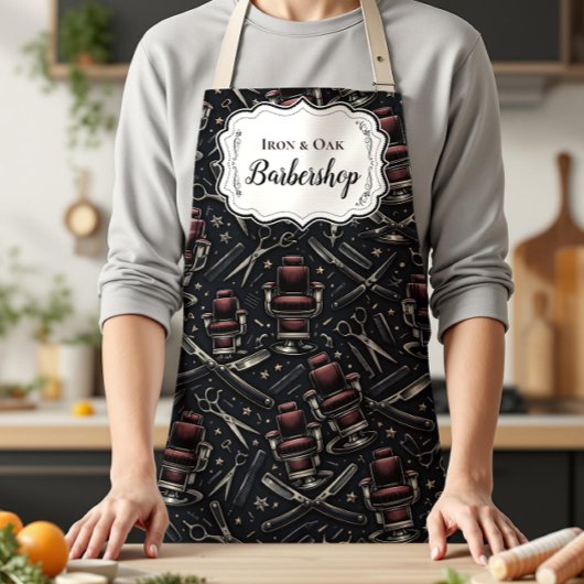 Traditional Barber Tools Classic Grooming Schürze