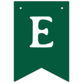 Traditional Basic Green Red Merry Christmas Wimpelkette (Zweite Fahne)