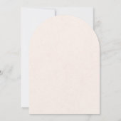Traditional Blush Pink Monogram Wedding Invitation Einladung (Rückseite)