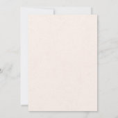 Traditional Blush Pink Monogram Wedding Invitation Einladung (Rückseite)