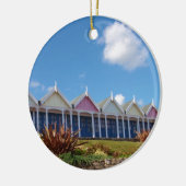 Traditional British Beachhuts Keramik Ornament (Links)