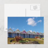 Traditional British Beachhuts Postkarte (Vorne/Hinten)