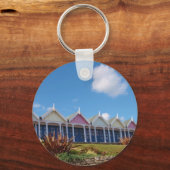 Traditional British Beachhuts Schlüsselanhänger (Vorderseite)