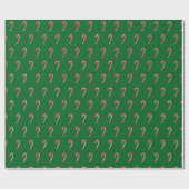 Traditional candy cane & green geschenkpapier (Flach)