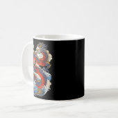 Traditional Chinese Dragon East Asia Dragon Ukiyoe Kaffeetasse (Vorderseite Links)